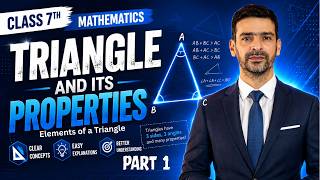 What is a Triangle? Elements of a Triangle & Median Explained | Class 7 Mathematics