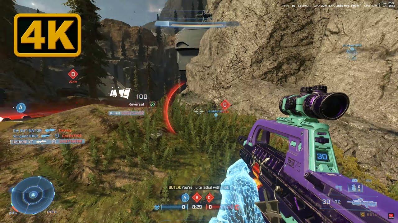 Многопользовательский игровой процесс Halo Infinite 4K