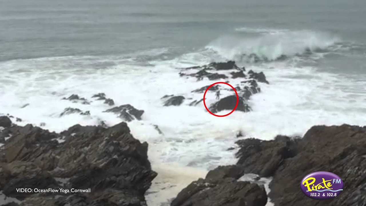 Surfer 'Lucky To Be Alive' After Cribbar Wipeout - YouTube