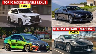 Top most Reliable Cars to Buy | Lexus VS Maserati