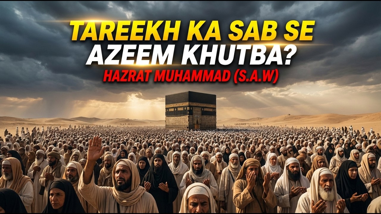 The Last Speech of the Prophet ﷺ | Sab Se Azeem Seerah Lamha | Islami Tareekh AI Movie