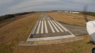 Approach and Landing Richmond Executive Chesterfield County Airport - Richmond VA