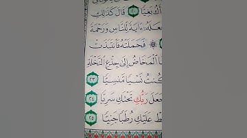 ما معنى كلمه "سريا"#سورة #مريم