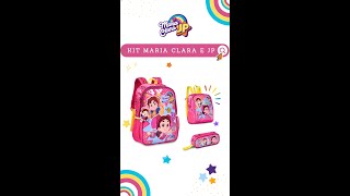 KIT MOCHILA MARIA CLARA E JP DE COSTAS ESCOLAR INFANTIL | CLIO STYLE