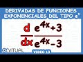 ➡️ Derivadas de Funciones Exponenciales del tipo e^v | Video 13