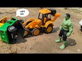 Hulk ne bachaya auto rickshaw ko | Gadi wala cartoon | Cartoon | toys | kids video jcb truck video