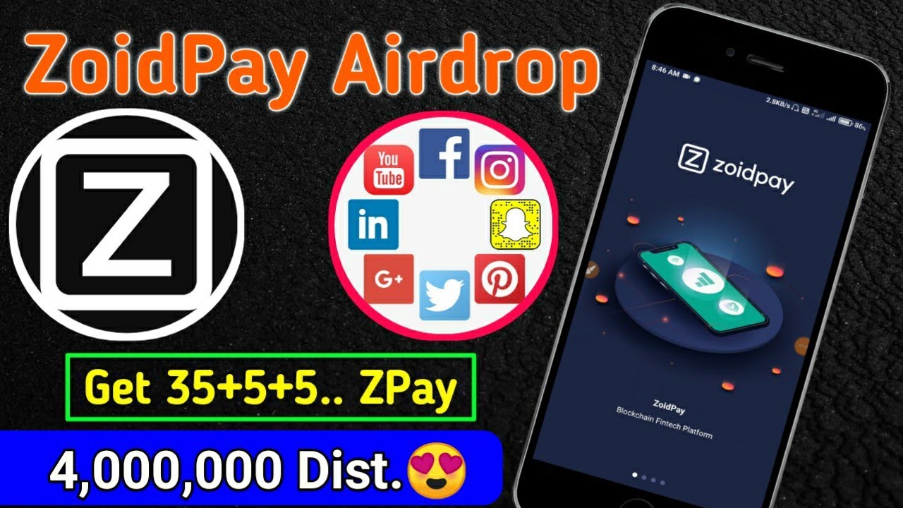 ZoidPay Airdrop | Get 35+5+5..$ZPay Tokens | 