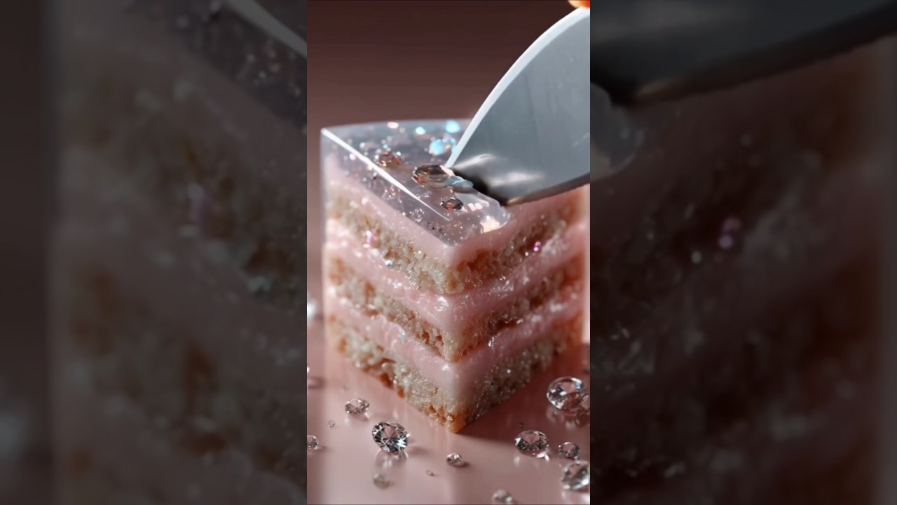 Cutting Cake🔪 Silce Hyper Realistic 8k Sci Fi 🧀 Cityscape/
