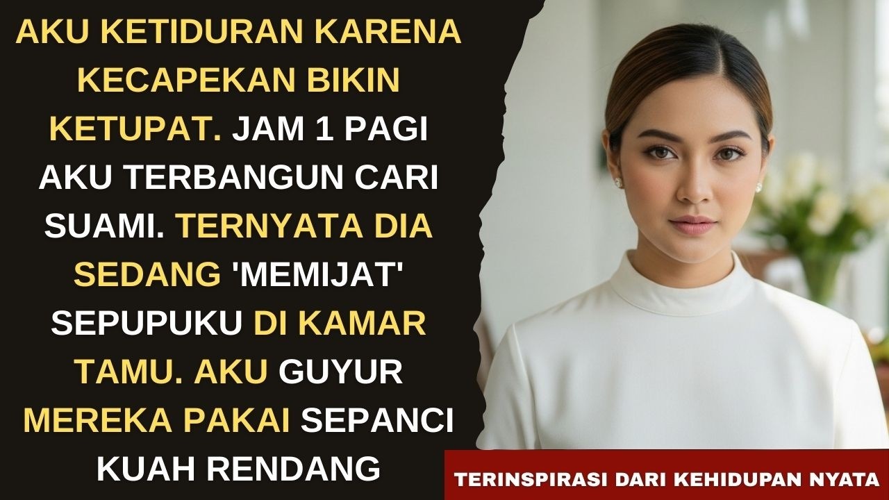 ASYIK MEMIJAT SEPUPU DI KAMAR TAMU SAMPAI TAK SADAR AKU SUDAH BANGUN. AKU BALAS MEREKA BERDUA