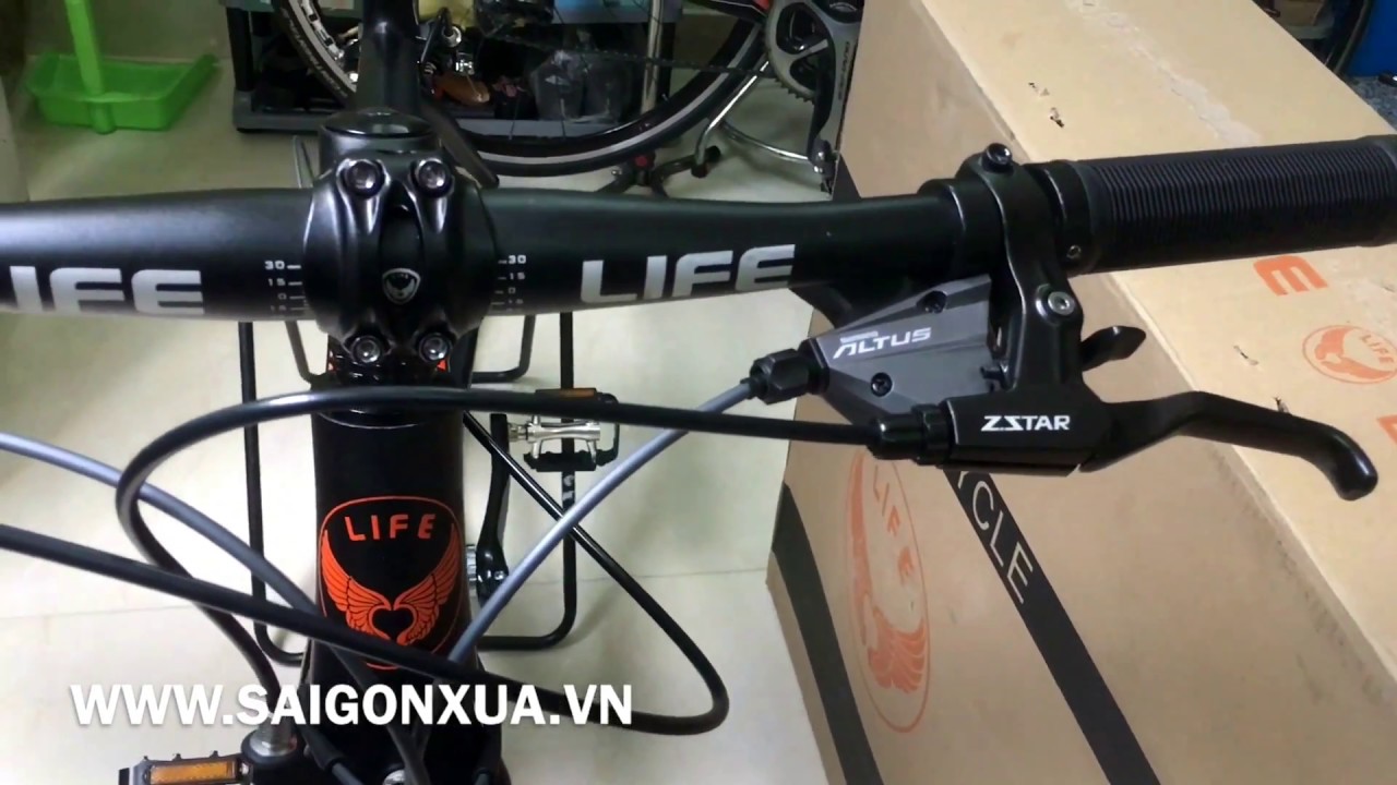 Road bike tay cầm ngang LIFE SCR 528 - Den cam