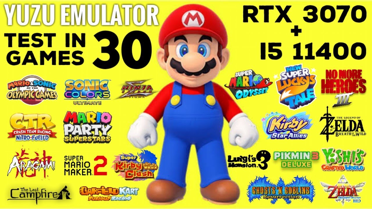 Yuzu Nintendo Switch Emulator Gameplay - Test 10 Games 4K 60FPS RX 6700 XT  Ryzen 5 5600X 