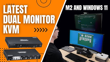 M2 MacBook Pro M2 Mac Mini & Windows 11 PC with TESmart Dual Monitor KVM