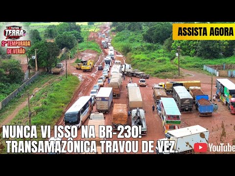 HISTORIC! The Biggest Traffic Jam I've Ever Seen on the Trans-Amazonian Highway (BR-230). 07/09/26