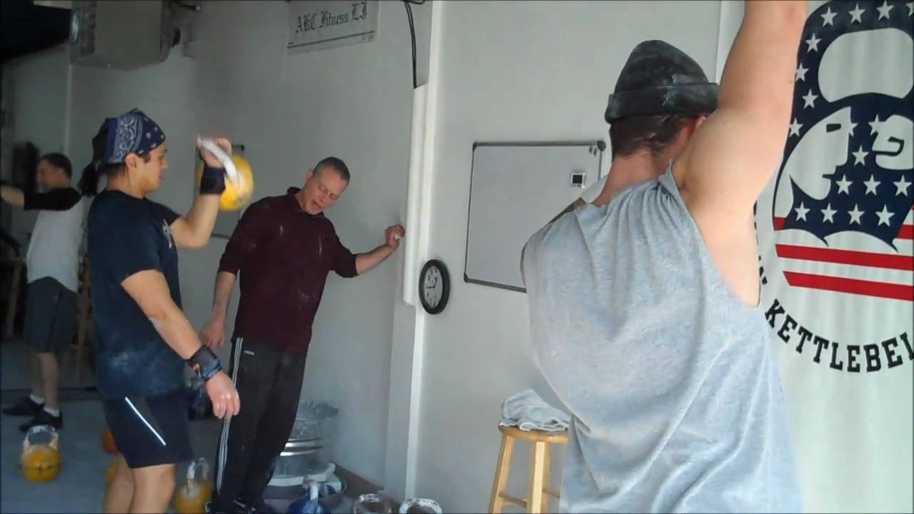 Teaching kettlebell fitness...