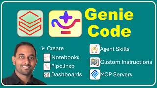 Databricks Genie Code Full Tutorial | Skills, MCP, Jobs, Notebooks, Dashboards