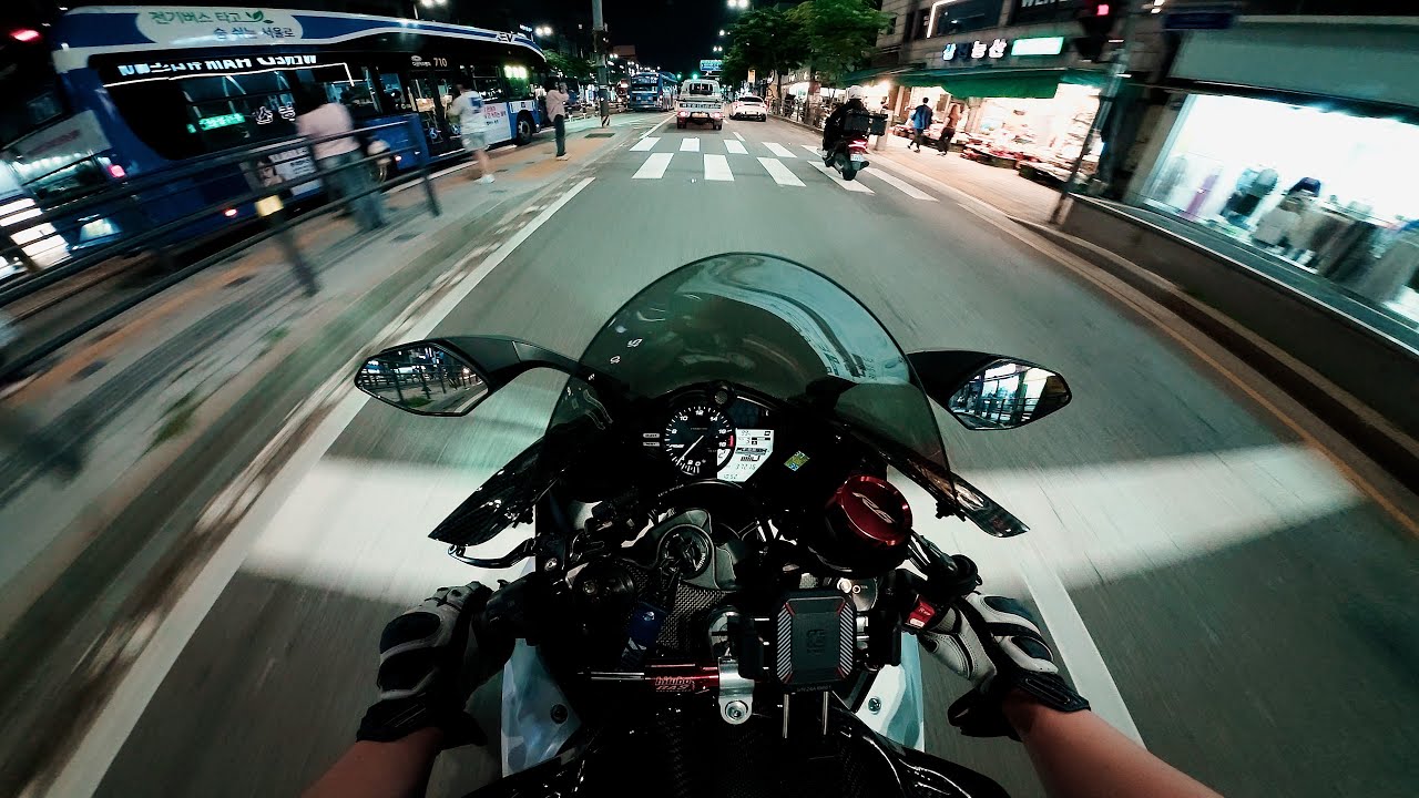 Yamaha R6 Full Riding Test |Neon Seoul Nightview| - YouTube