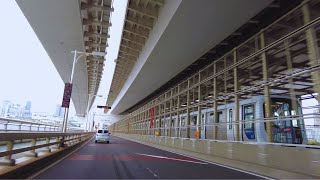 Tokyo Drive  Rainbow Bridge, Odaiba from Route 1 [4K]