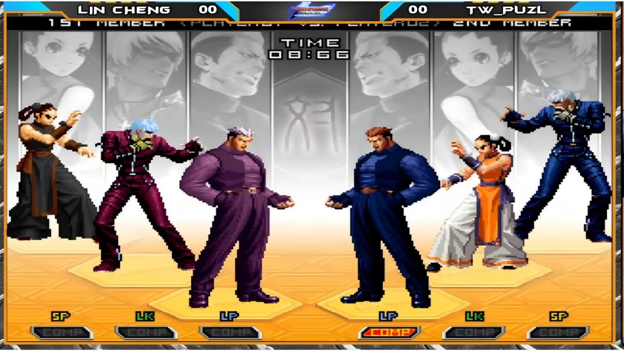 KOF 2002UM - Lin Cheng  VS  Tw_Puzl  | FT15 |  