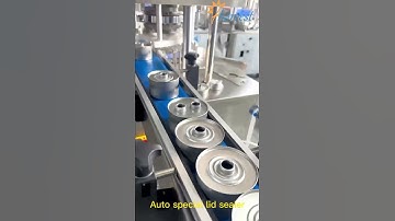 Automatic special tin lid sealing machine, Irregular lid closing machine for metal cans