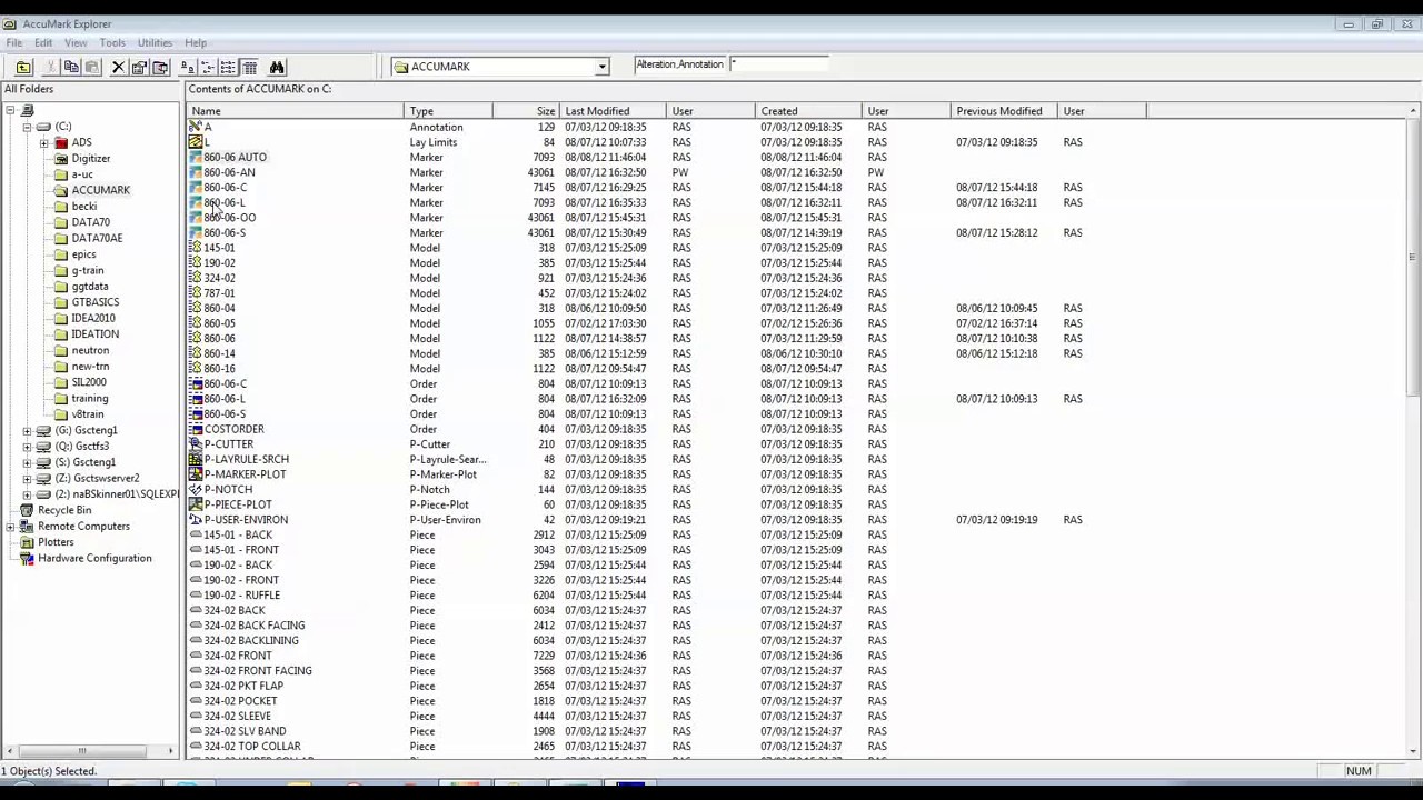 Gerber Accumark 8.5 AutoMark Effort