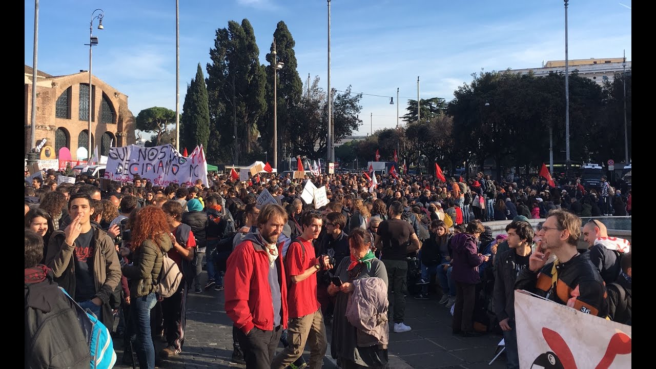 No al referendum: corteo Roma 27 novembre DIRETTA VIDEO - YouTube