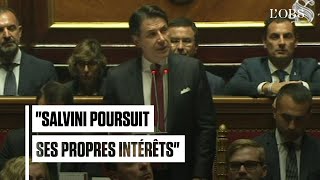 Giuseppe Conte démissionne (et charge Matteo Salvini)