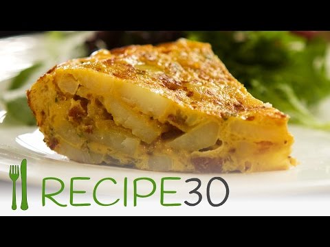 spanish-omelette-recipe,-with-pops-of-fried-chorizo-sausage---by-www.recipe30.com