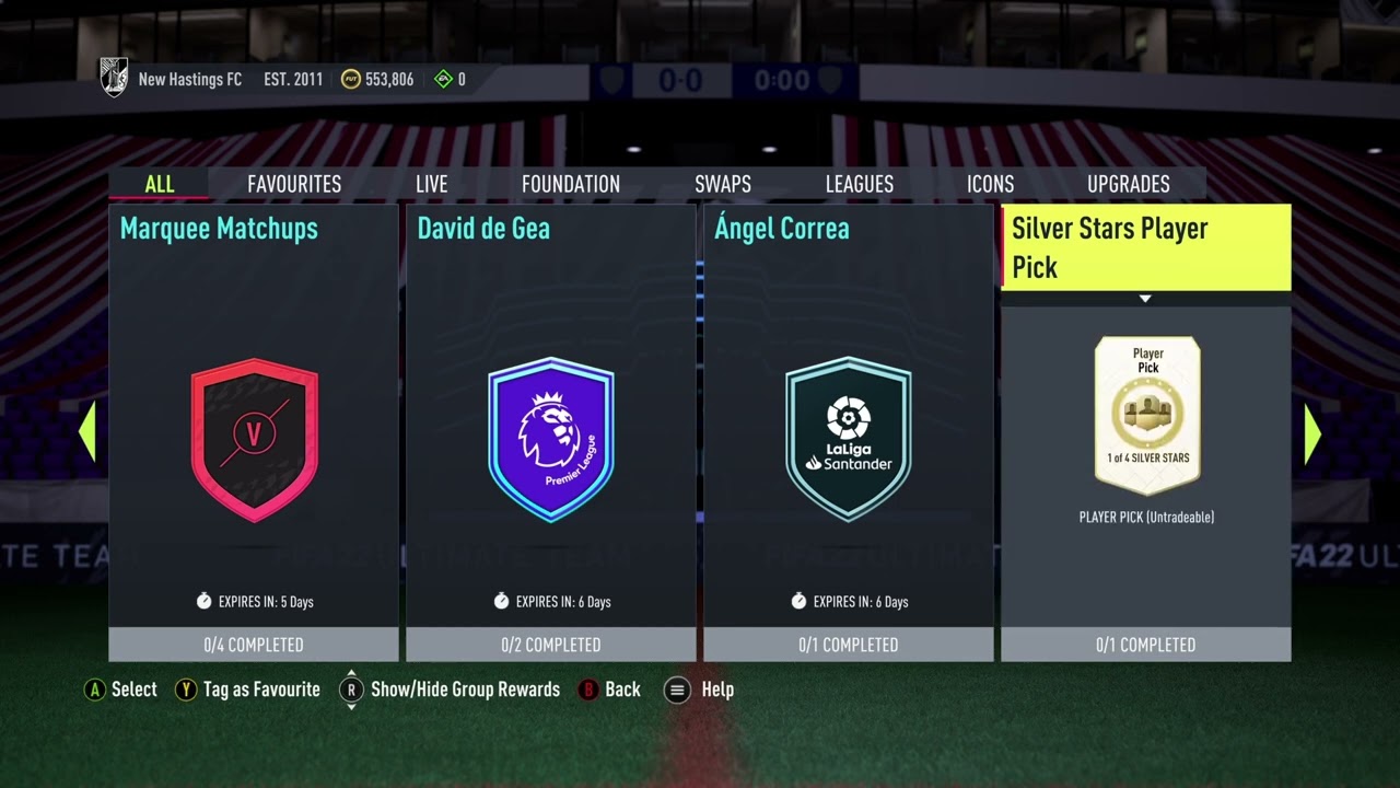 Silver Stars Player Pick SBC FIFA 22