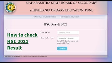 How to check Class 12 HSC 2021 Results Maharashtra Board using official websites | #hscresult2021