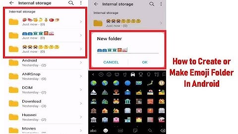 How to Create or Make Emoji Folder In Android || Give Folder Name In Emoji