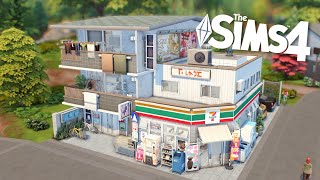 🌸🔑 Senbamachi Apartments and 7-Eleven Convenience Store 🏪 | Sims 4 Stop Motion Build | NO CC