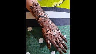 Beautiful bridal henna mehnadi tutorial || Latest bridal henna Mehandi || Mehandi design