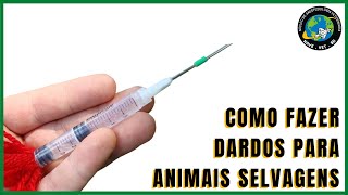 💉 How to make dart and blowgun for anesthesia of wild animals 🐯