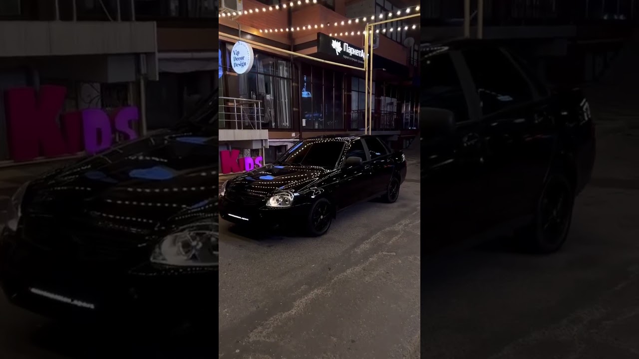 Приора 2018 год, полный люкс. Пробег 28.000 black edition