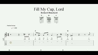 Fill My Cup, Lord | Song of Paise | Devotional Song | Guitar TAB | Piano Sheet Music