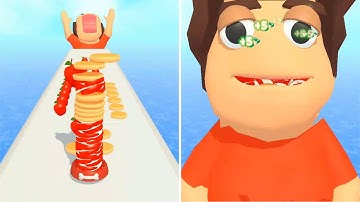 Pancake Run Gameplay All Levels Android, iOS Mobile Walkthrough #10