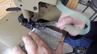 How To Turn 90 Degree Angles With A Carpet Serger By Nc Carpet Binding Equpiment