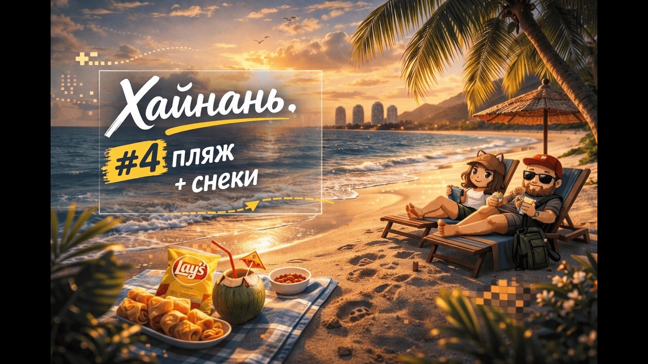 Хайнань, часть 4: снэки, тот самый переход, пляж Саньи