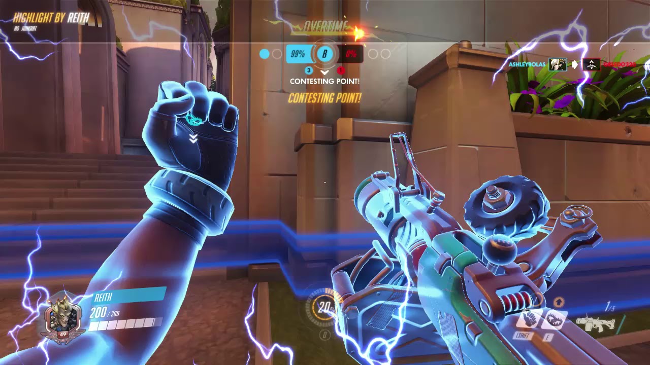 OVERWATCH - Junkrat Gets Nano'd And Ana Doesn't Regret It