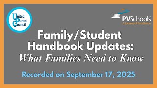 Family/Student Handbook: What Families Need to Know