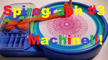 Red Dynamics: Spirograph art changes by changing the pen!" #machine #loopart #spirograph