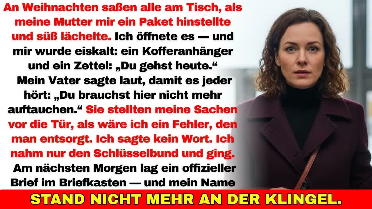 An Weihnachten gaben mir meine Eltern ein „Geschenk“ und warfen mich raus— morgen früh kam der B