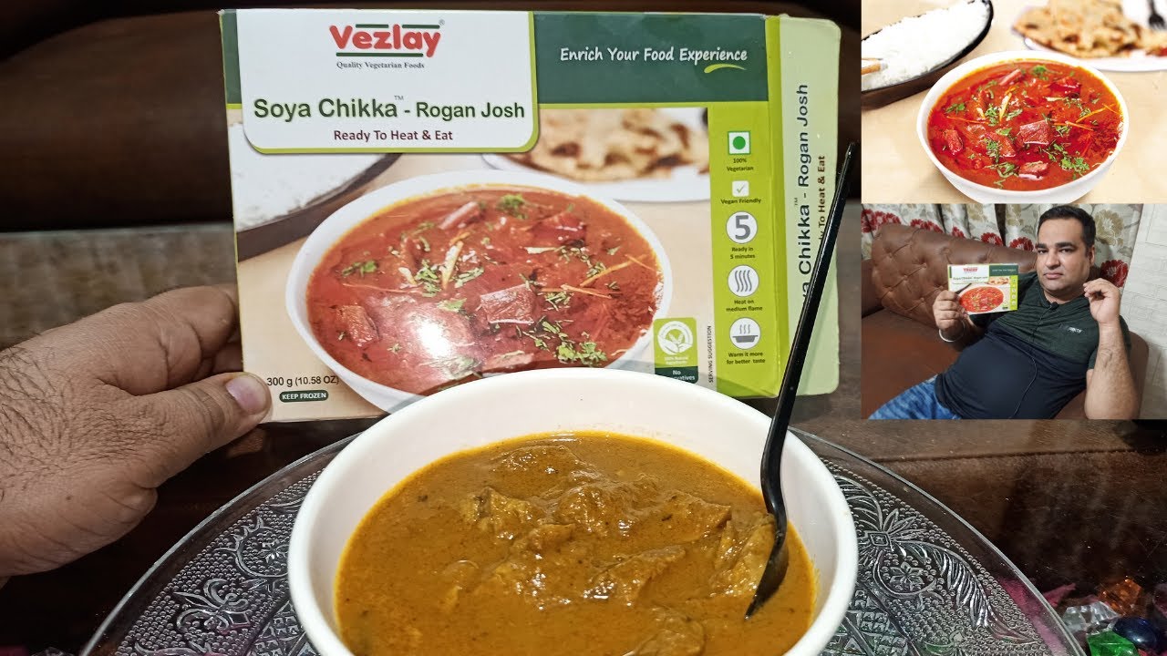 🔥 🔥 😍 Vezlay Quality Vegetarian Foods - SOYA Chikka Rogan Josh