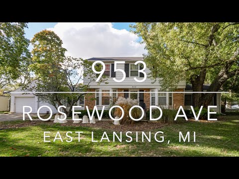953 Rosewood Ave, East Lansing, MI home video tour