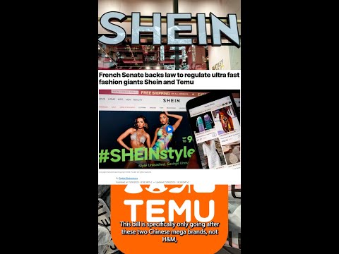 France's fast fashion bill against Shein and Temu #shorts