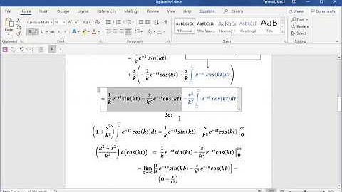 MAT 235 - Laplace Transforms for Trigonometric Functions