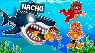 Me Convertí en el TIBURÓN MEGALODÓN GIGANTE para Asustar a Mis Amigos...