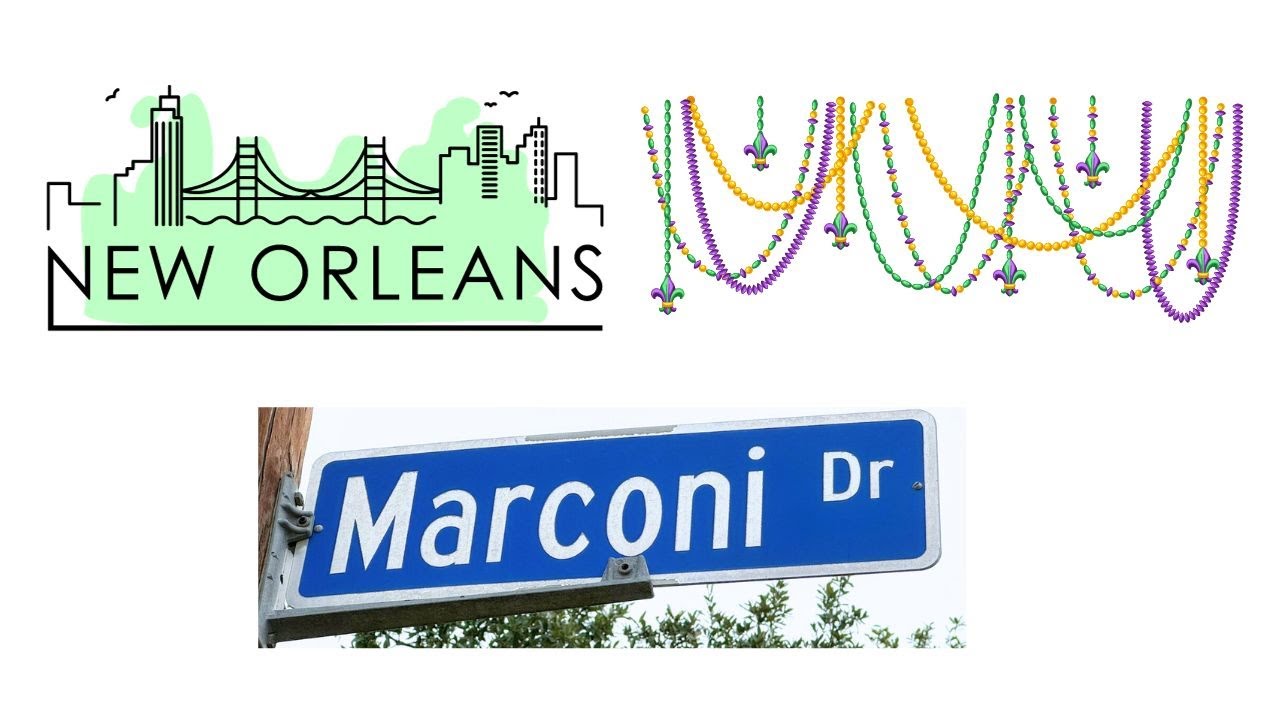 A drive on Marconi Drive, New Orleans, Louisiana, U.S.A.