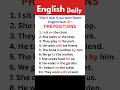“Prepositions That Change Your English 😳⚡”(Part-7) #preposition  #shorts #viral #education