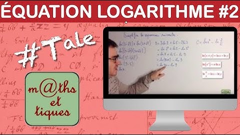 Résoudre une équation contenant des logarithmes (2) - Terminale
